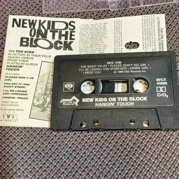 New Kids On  The Block 1988 Hangin' Tough Audio Music Cassette Tape - Picture 3 of 5